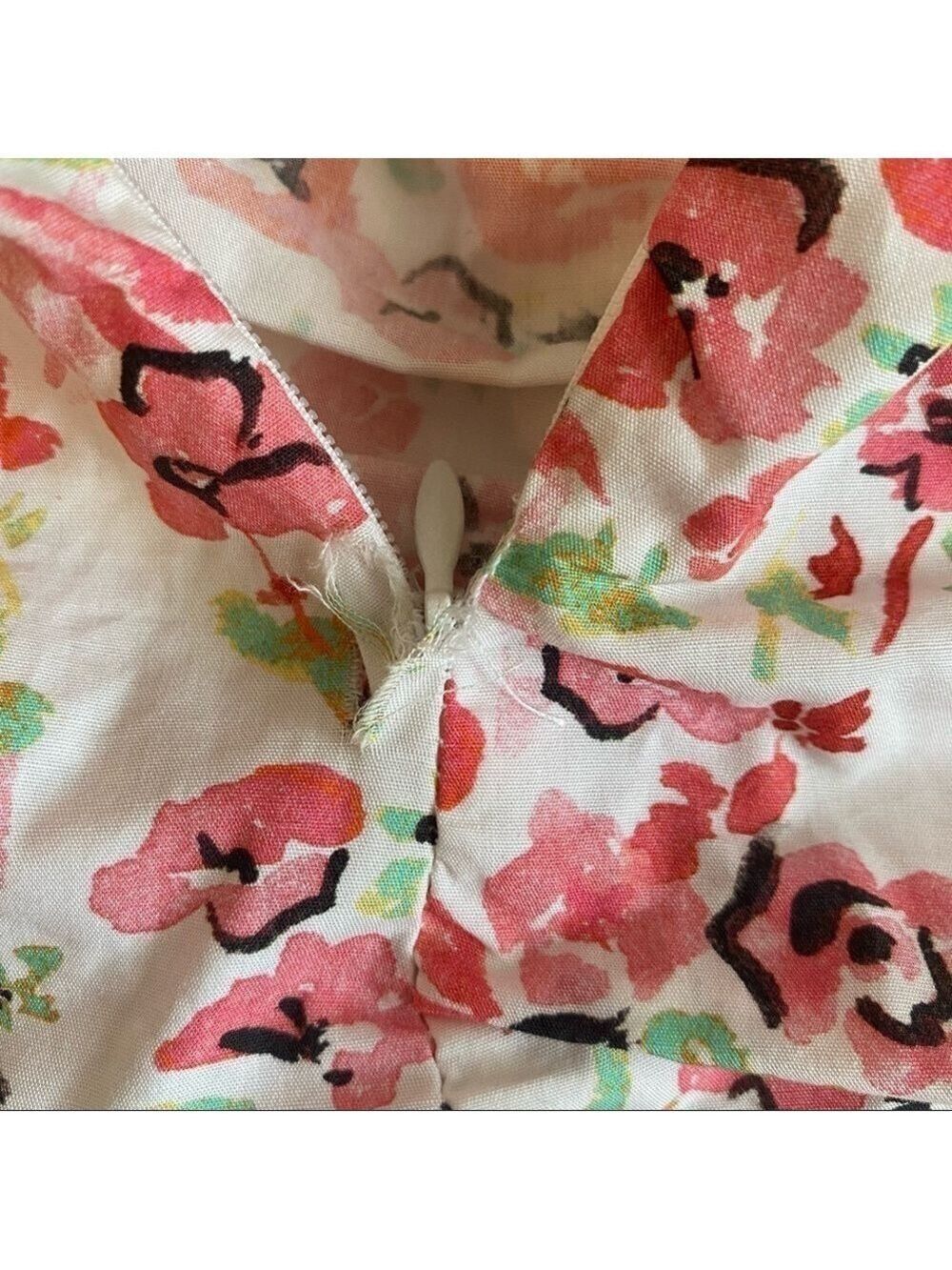 Zara Floral Ruffled Hem Ruched Mini Dress - Picture 11 of 12